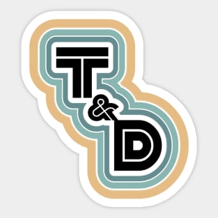 T&D Logo Sticker